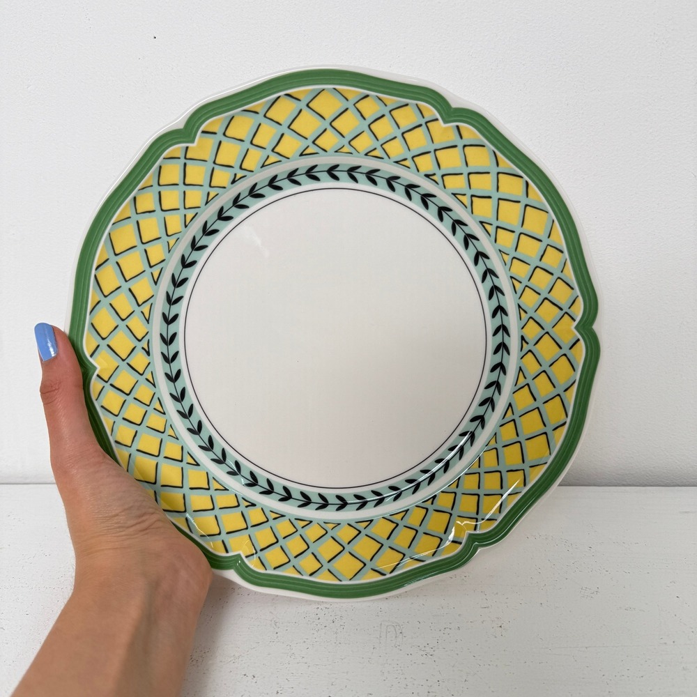 Villeroy & Boch French Garden Orange Dinner Plates Set of 2 Porcelain Germany